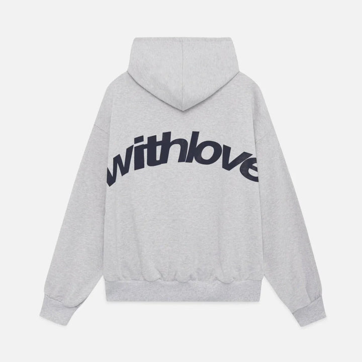 Women's Oversized Fleece Cropped Hoodie Gray