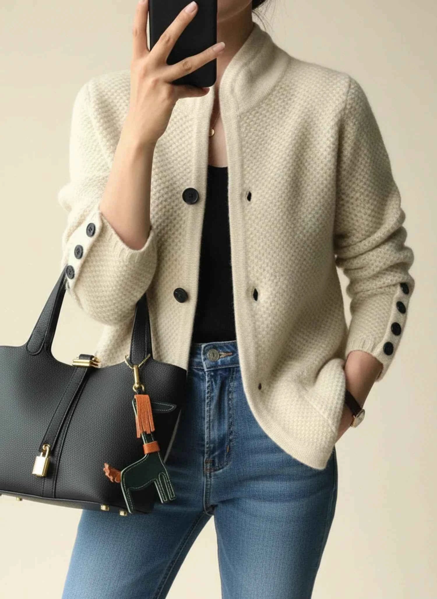 Women's Button-Front Cozy Cardigan