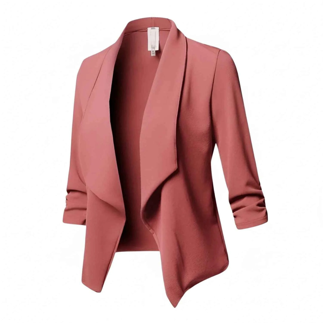 Women's Draped Front Blazer Pink