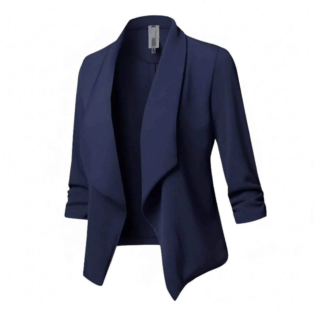 Women's Draped Front Blazer Blue