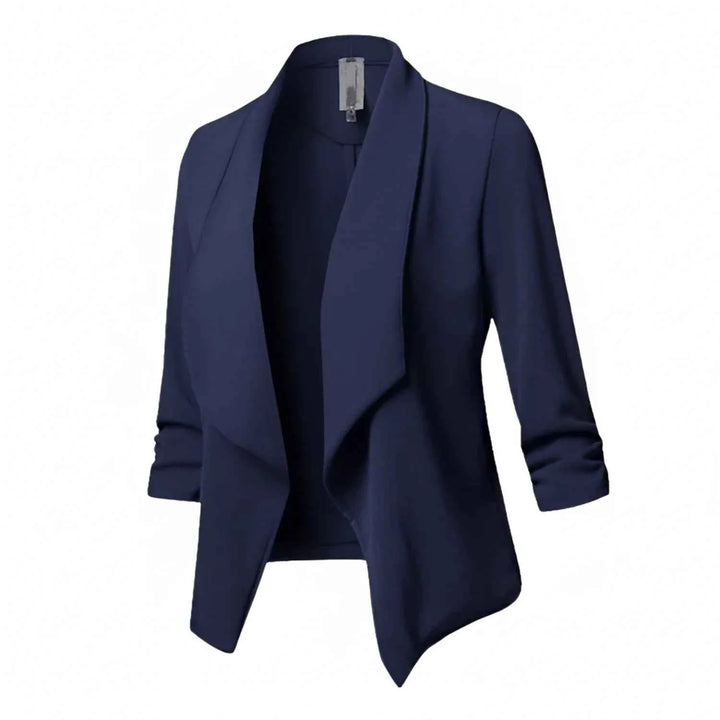 Women's Draped Front Blazer Blue