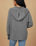 Women's Hooded Cardigan Sweater
