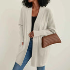 Women's Mid-Length Open-Front Cardigan