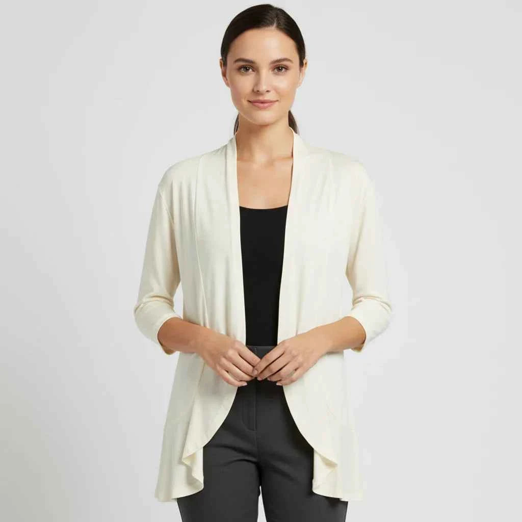 Women's Open Front Cardigan Beige