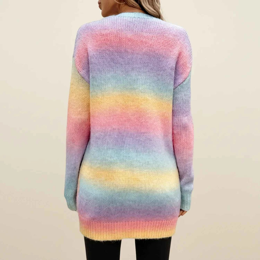 Women's Open-Front Long Cardigan Sweater