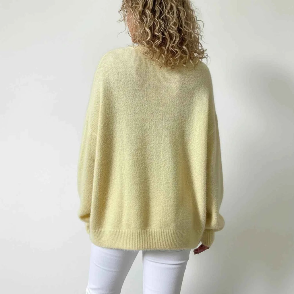 Women's Oversized Button Front Winter Cardigan