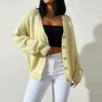 Women's Oversized Button Front Winter Cardigan