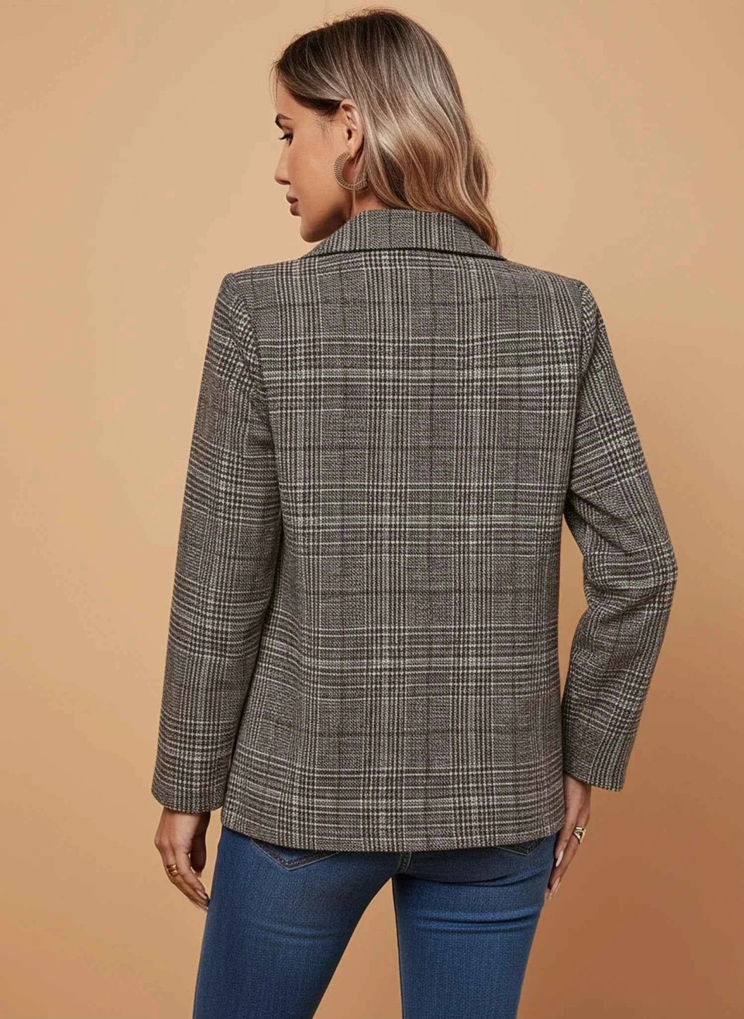 Women's Casual Plaid Blazer