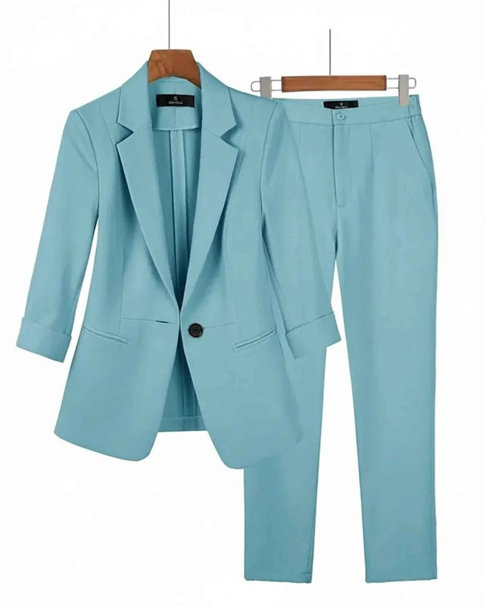 Women's Two-Piece Tailored Suit Set Blue