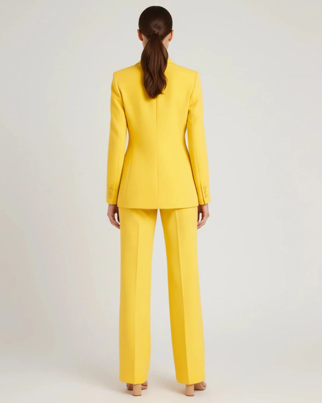 Women's Chic Tailored Long Blazer Suit Set