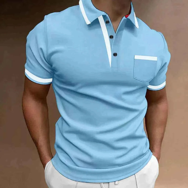 Men's Stylish and Versatile Polo Shirt Blue