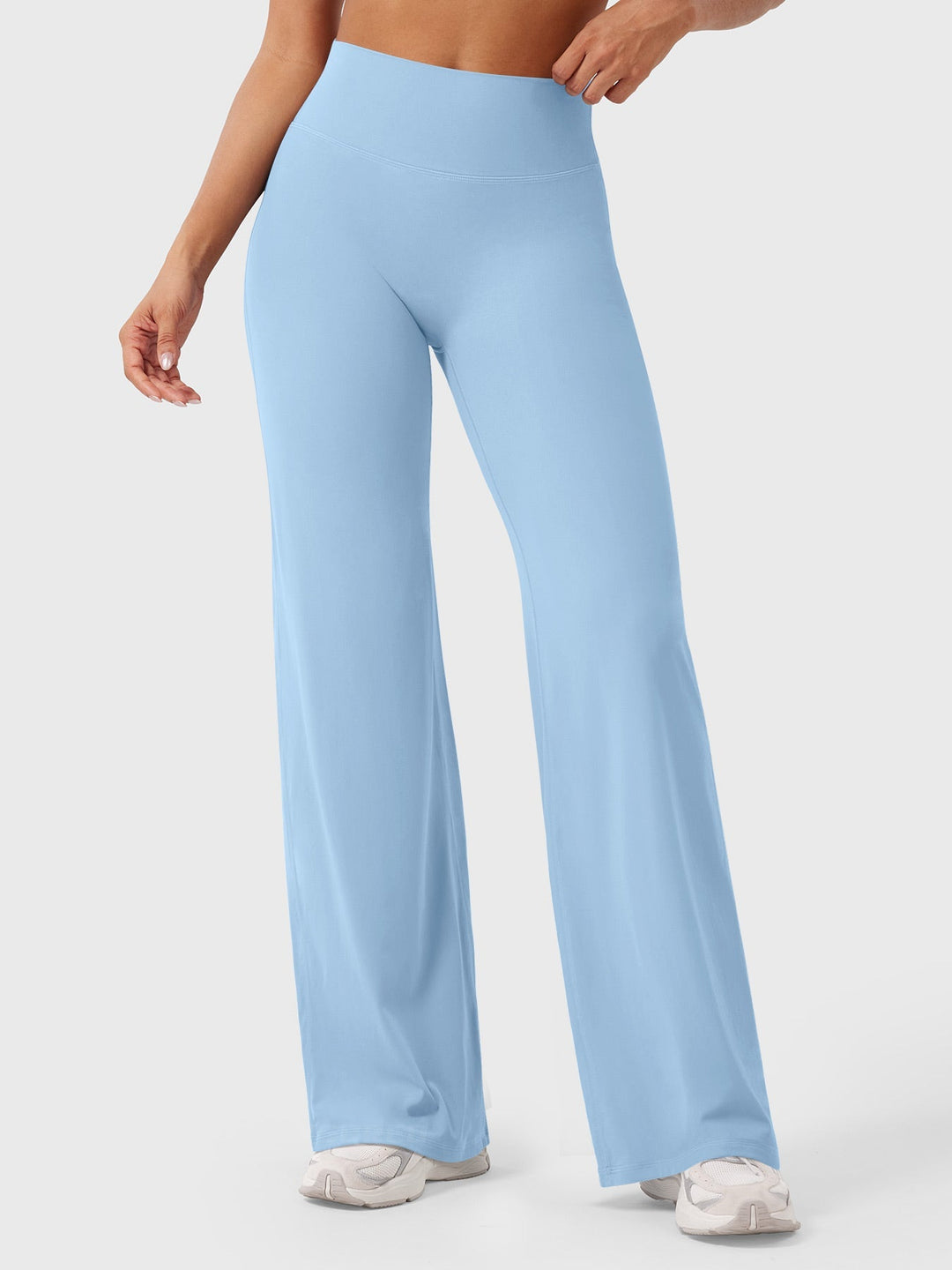 Women's High Waist Flared Summer Pants
