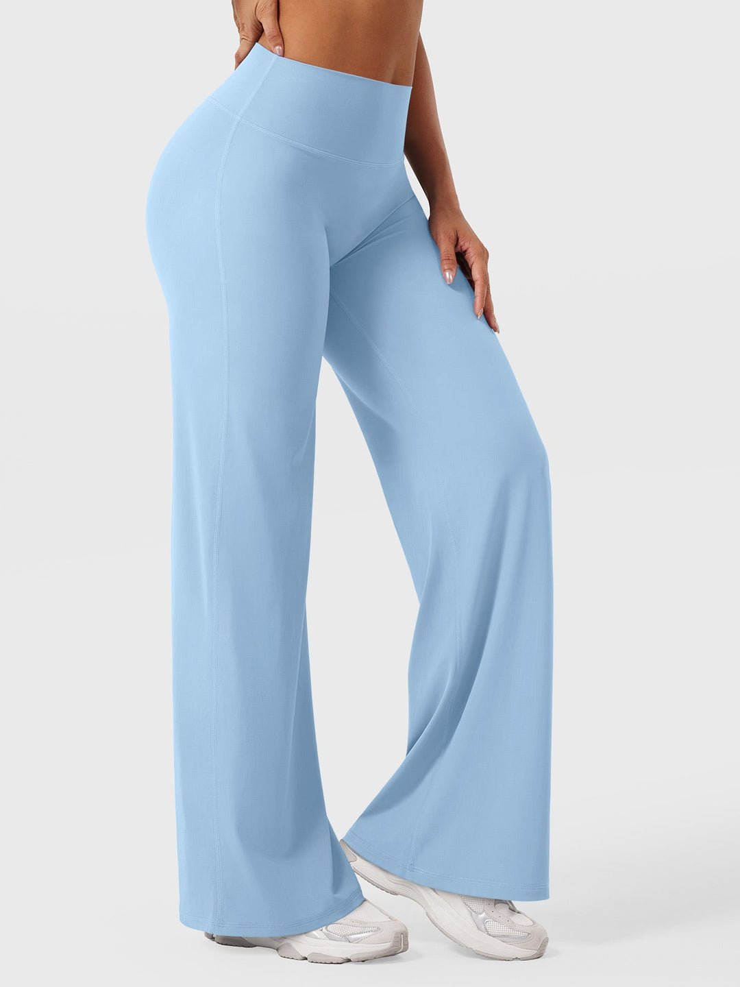 Women's High Waist Flared Summer Pants