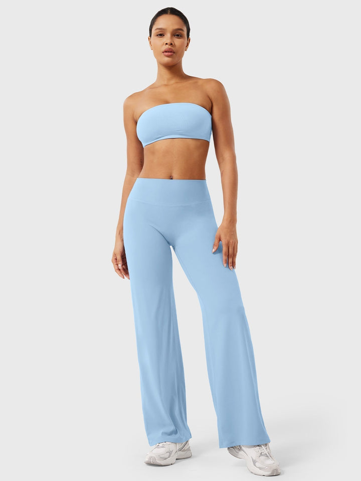 Women's High Waist Flared Summer Pants