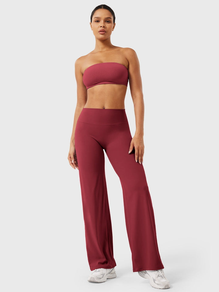 Women's High Waist Flared Summer Pants