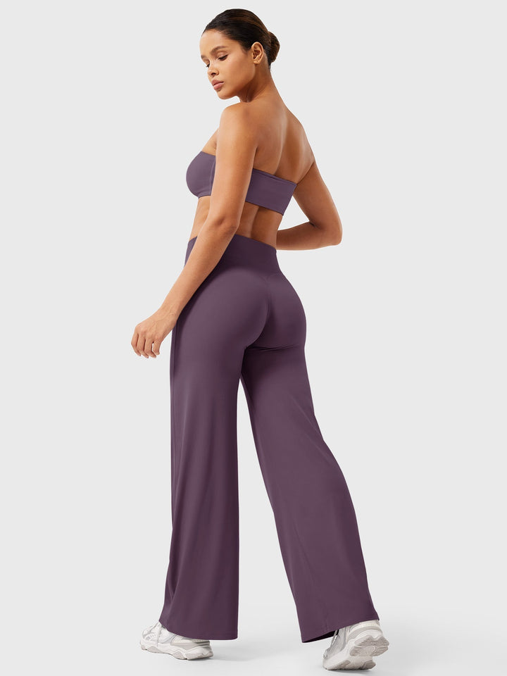 Women's High Waist Flared Summer Pants