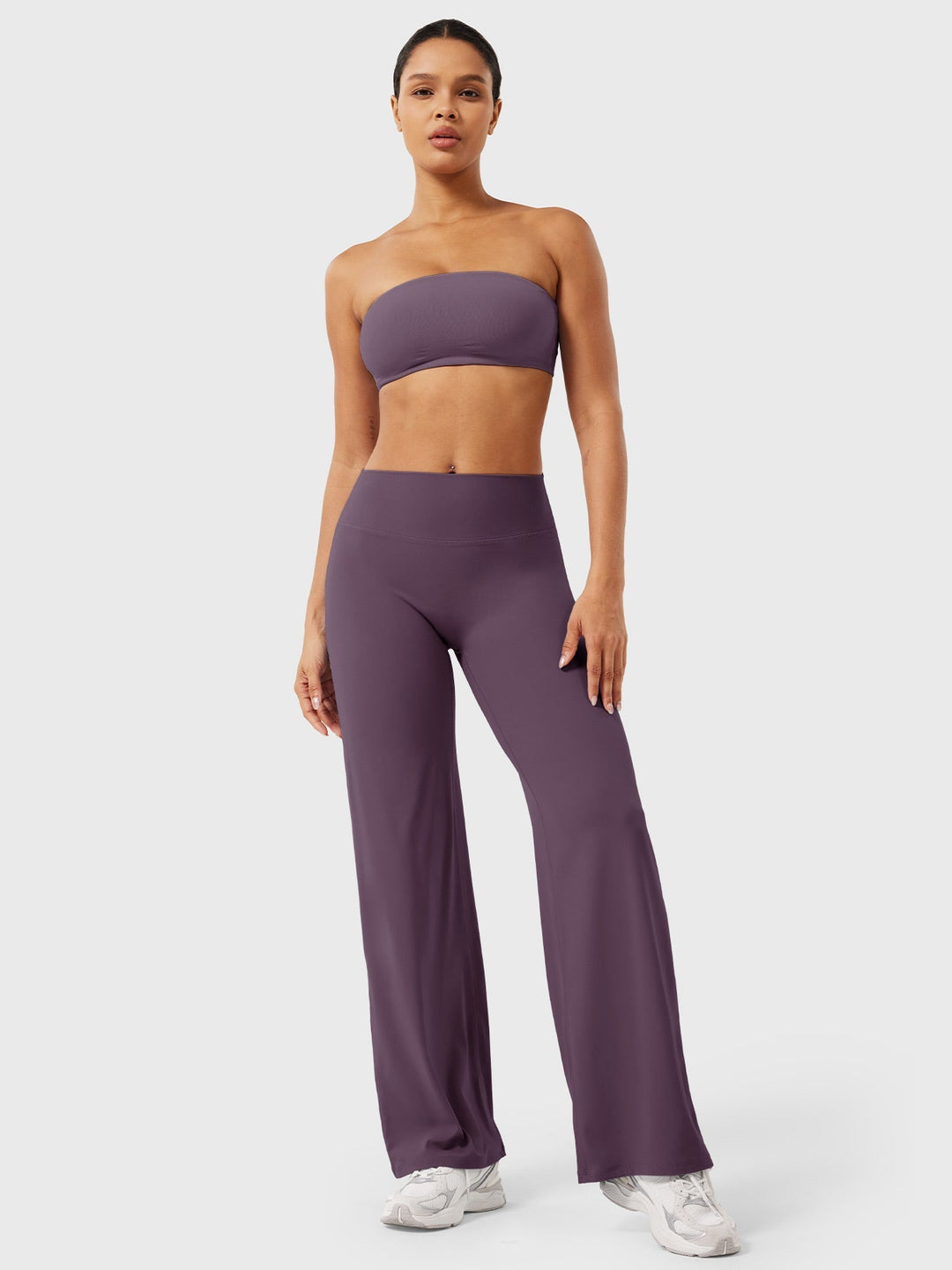 Women's High Waist Flared Summer Pants