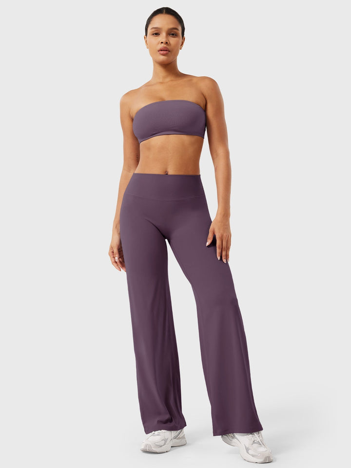 Women's High Waist Flared Summer Pants