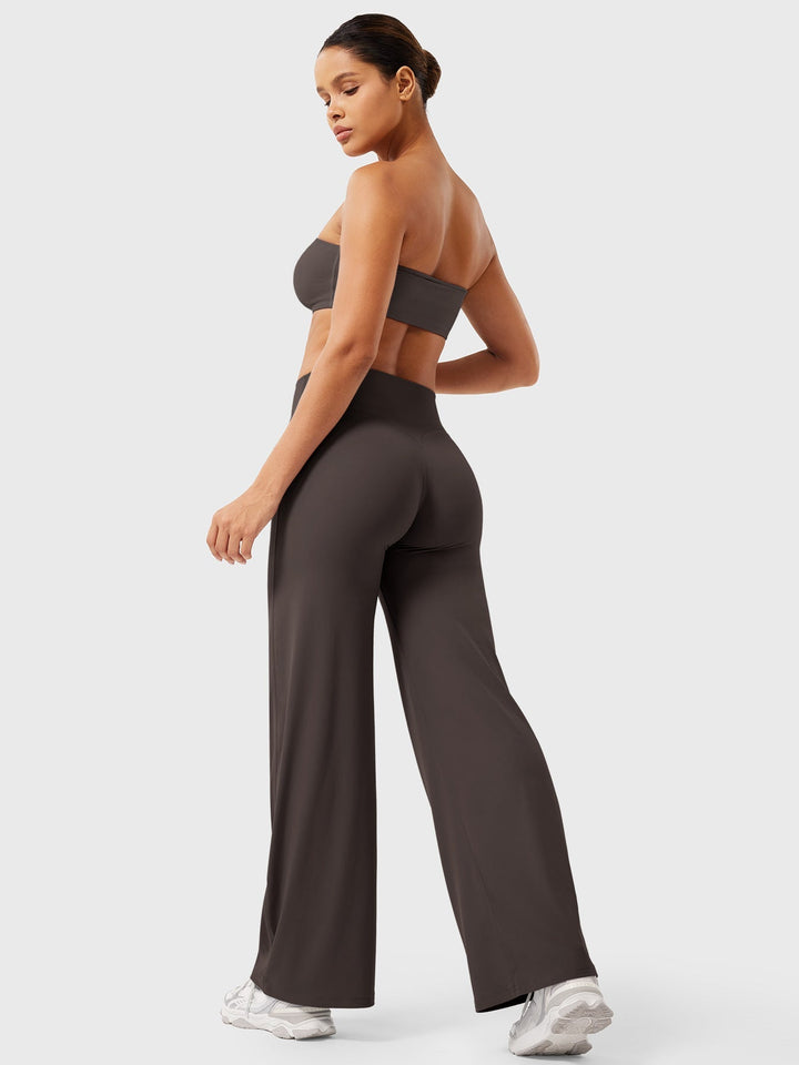 Women's High Waist Flared Summer Pants
