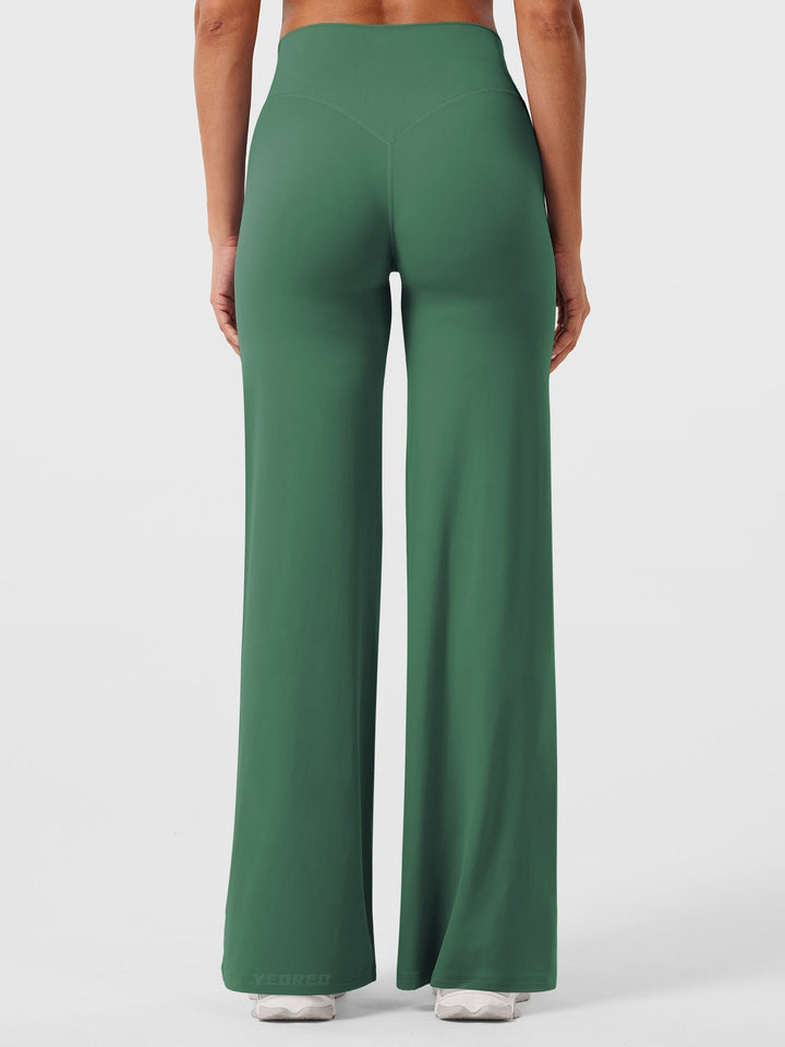 Women's High Waist Flared Summer Pants