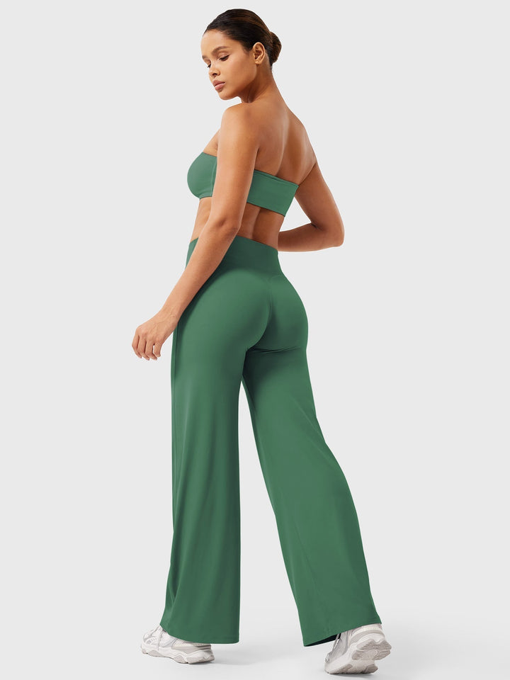 Women's High Waist Flared Summer Pants
