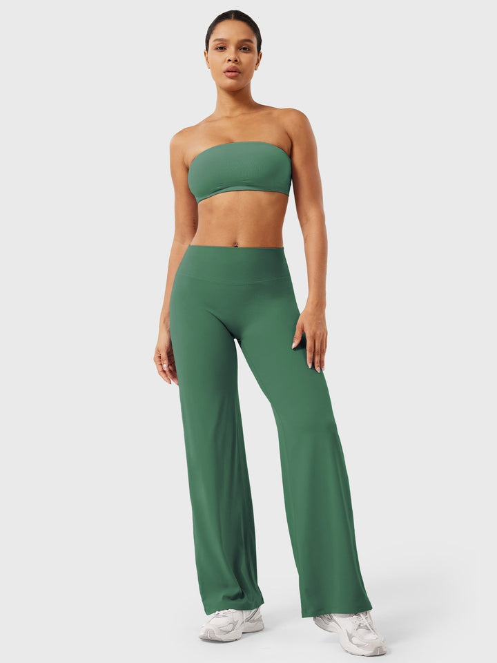 Women's High Waist Flared Summer Pants