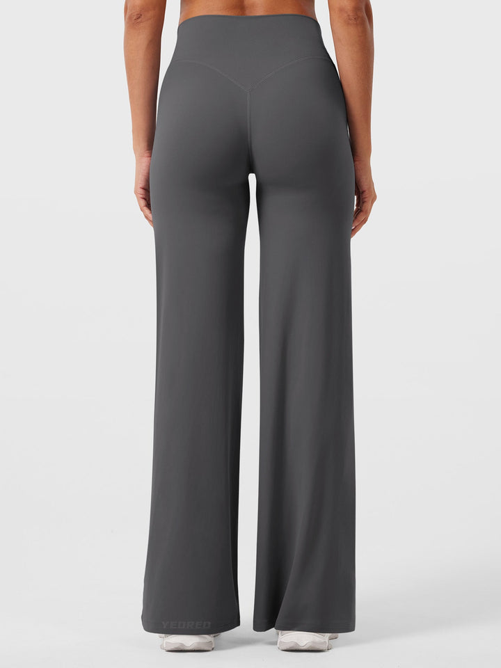 Women's High Waist Flared Summer Pants