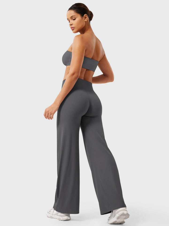 Women's High Waist Flared Summer Pants