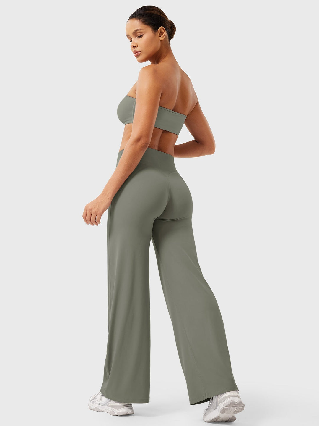 Women's High Waist Flared Summer Pants