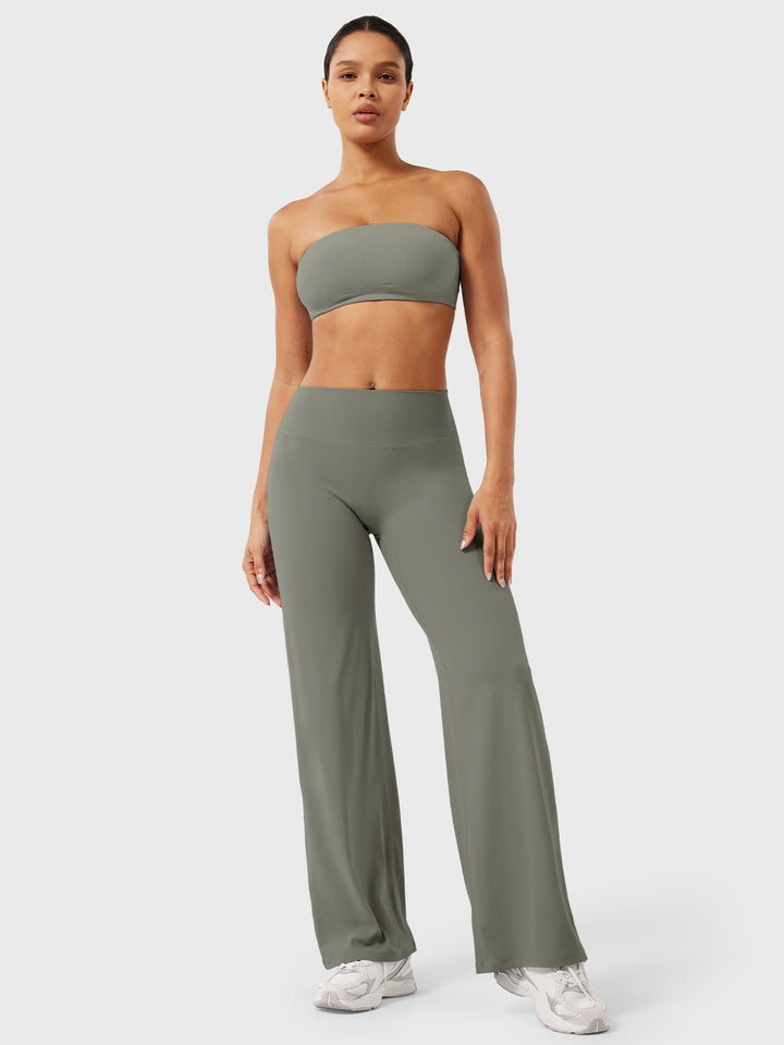 Women's High Waist Flared Summer Pants