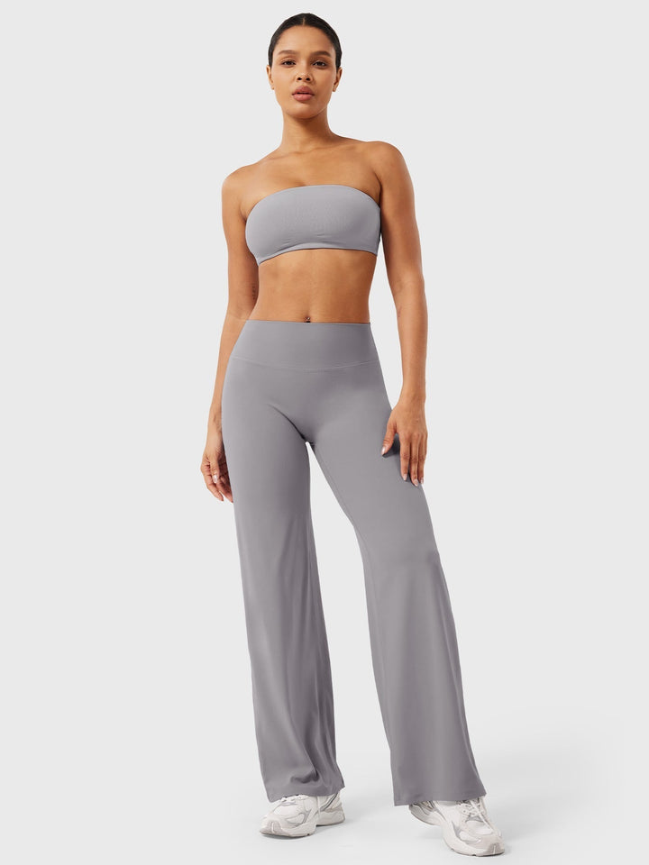 Women's High Waist Flared Summer Pants