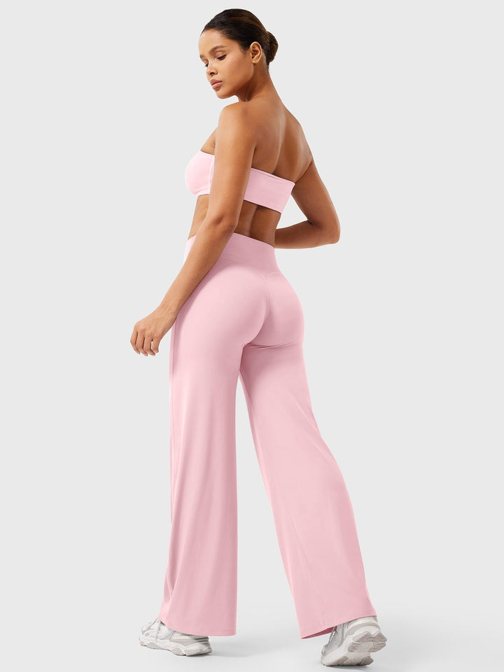 Women's High Waist Flared Summer Pants