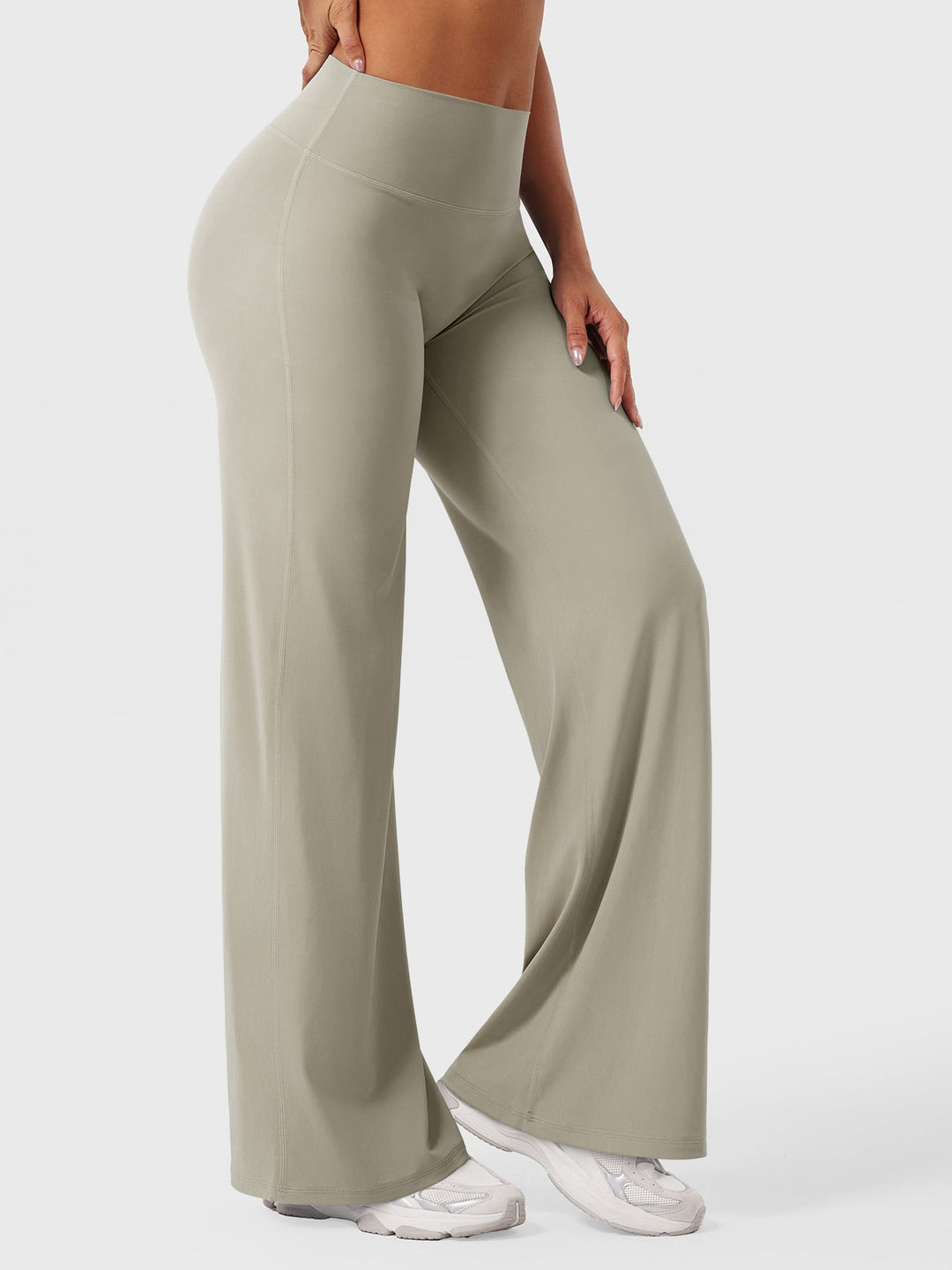 Women's High Waist Flared Summer Pants
