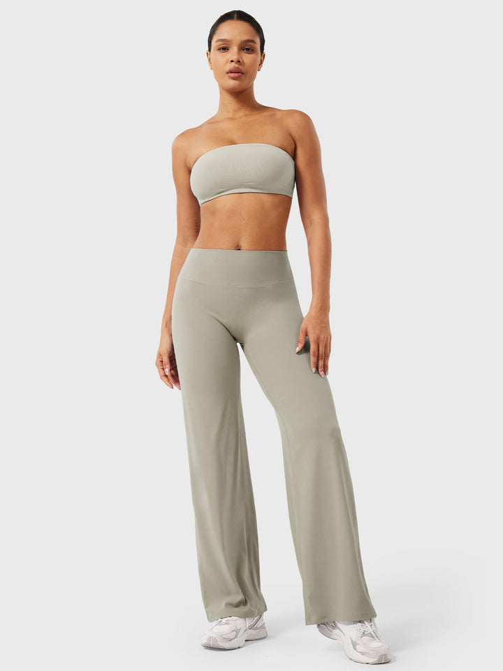 Women's High Waist Flared Summer Pants