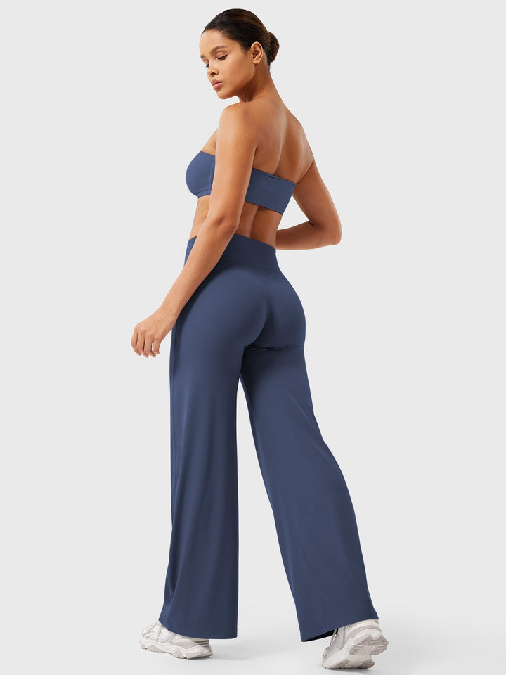 Women's High Waist Flared Summer Pants