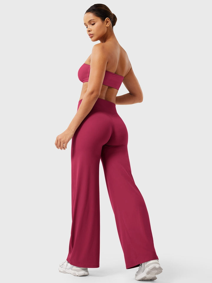Women's High Waist Flared Summer Pants