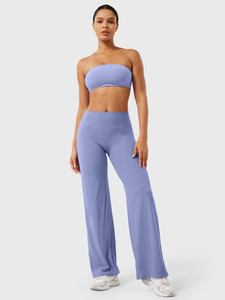 Women's High Waist Flared Summer Pants