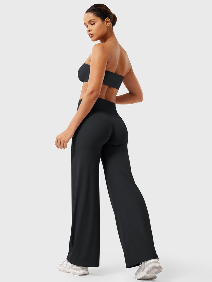 Women's High Waist Flared Summer Pants