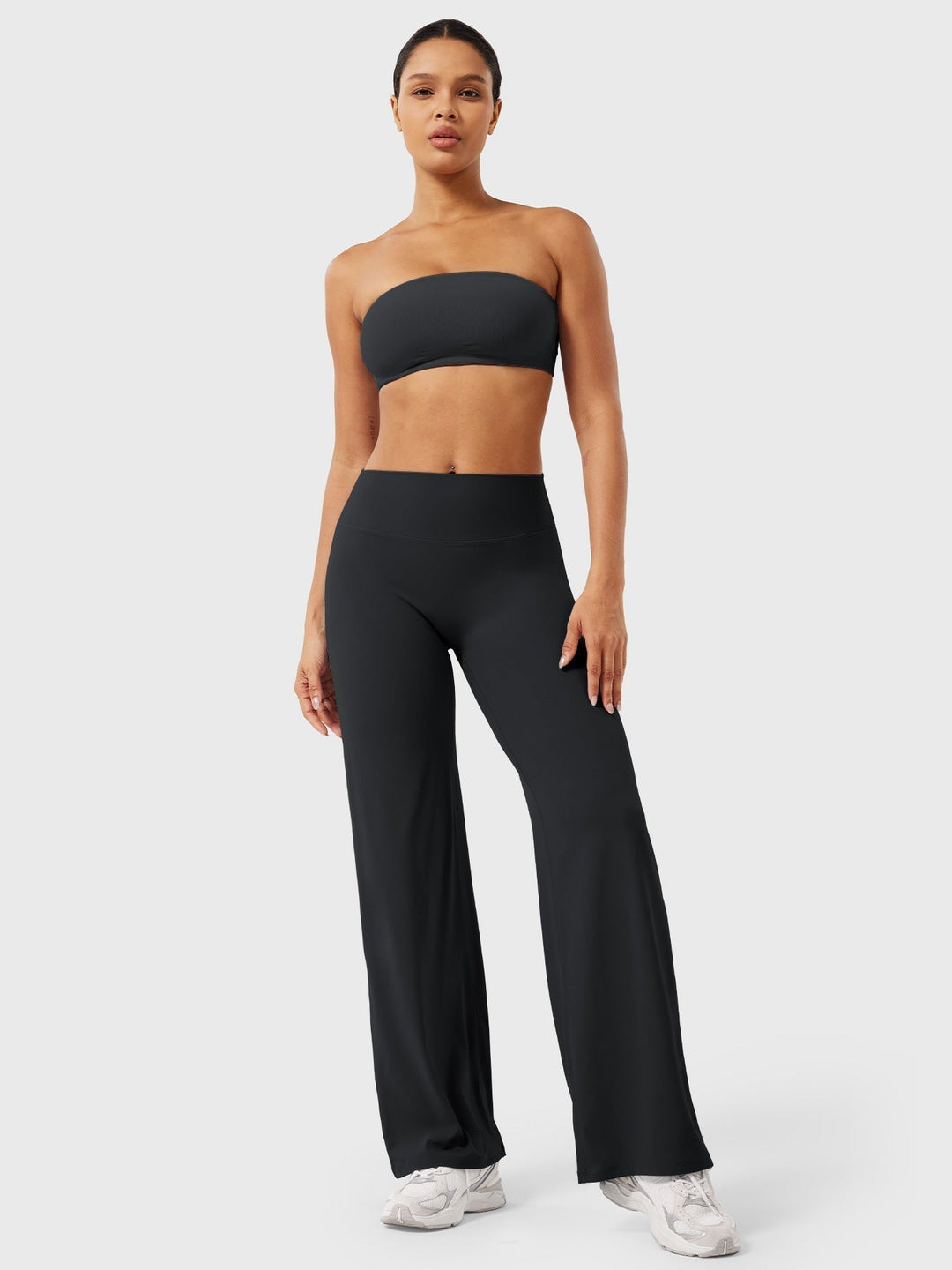Women's High Waist Flared Summer Pants