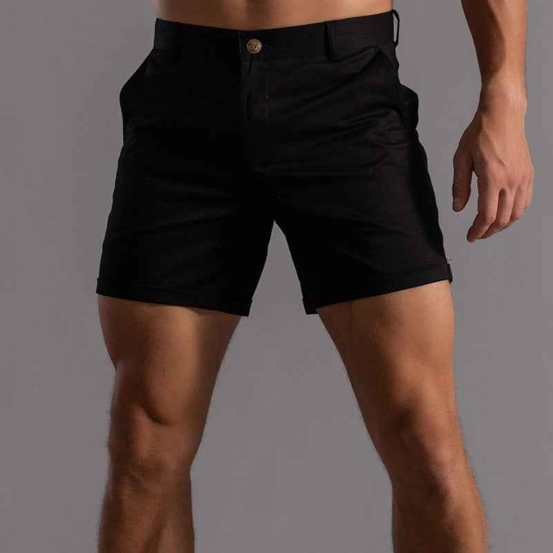Jonathan | Stylish Tailored Shorts Black