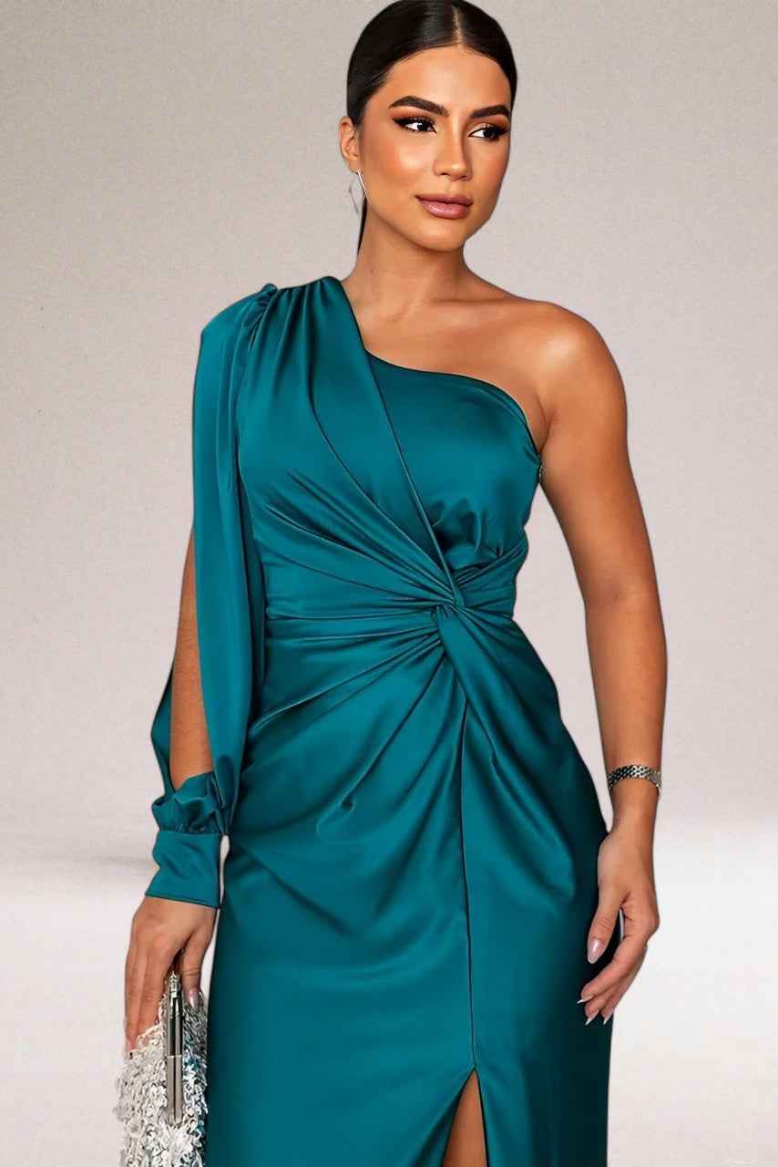 Costanza | Elegant Evening Dress for Special Occasions Blu-verde